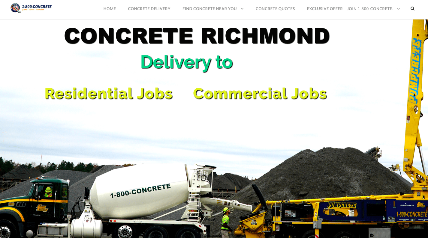 Concrete In Richmond Va Serving Up Fresh Concrete For Your Project